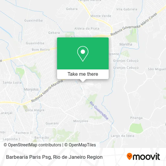 Barbearia Paris Psg map