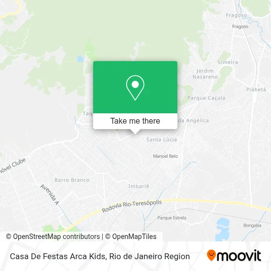 Casa De Festas Arca Kids map