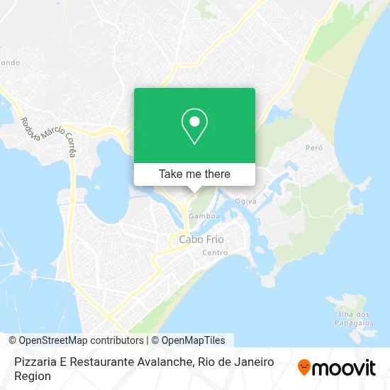 Pizzaria E Restaurante Avalanche map