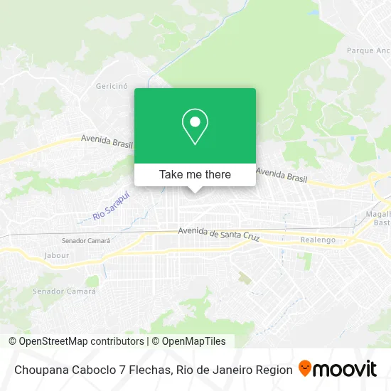Choupana Caboclo 7 Flechas map