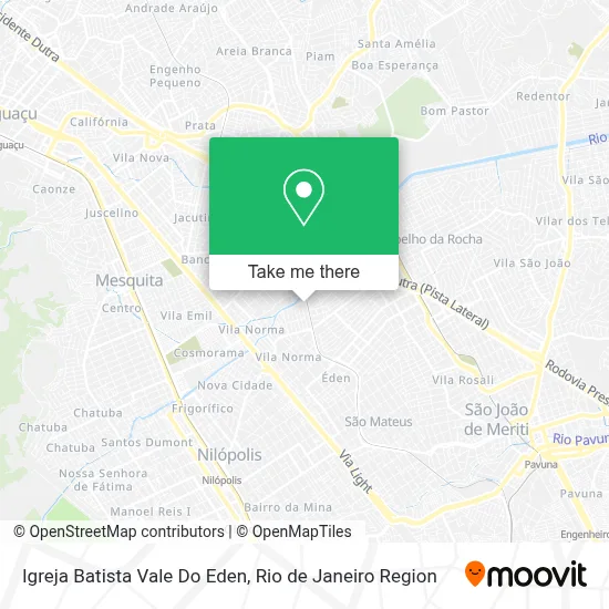 Igreja Batista Vale Do Eden map