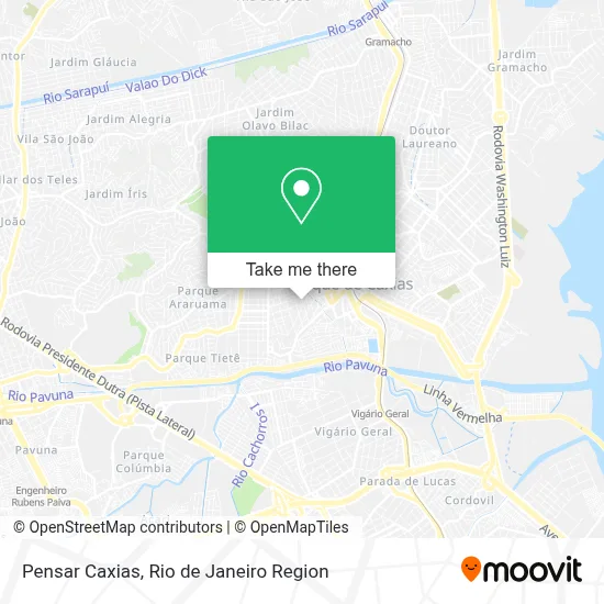 Pensar Caxias map