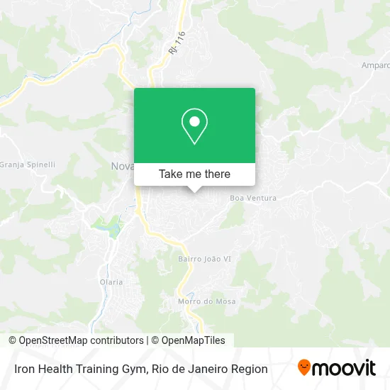 Iron Health Training Gym map