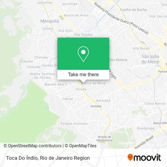 Toca Do Índio map