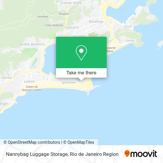 Nannybag Luggage Storage map