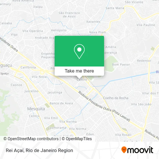 Rei Açaí map