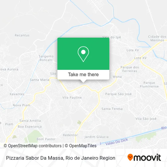 Pizzaria Sabor Da Massa map