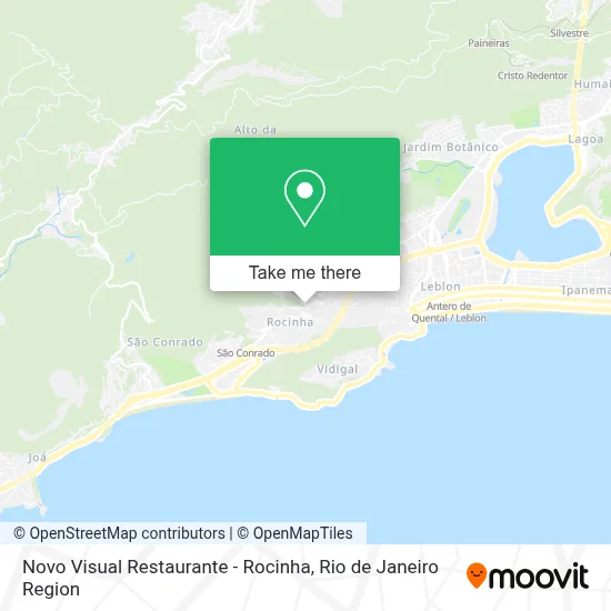 Novo Visual Restaurante - Rocinha map