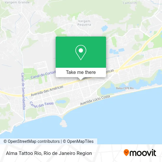 Alma Tattoo Rio map