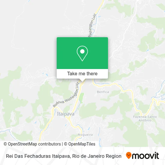 Rei Das Fechaduras Itaipava map