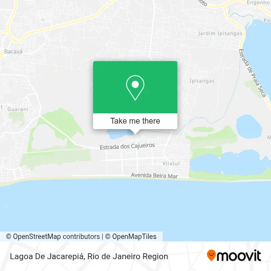 Lagoa De Jacarepiá map