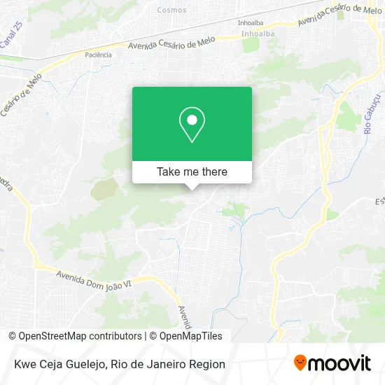 Kwe Ceja Guelejo map