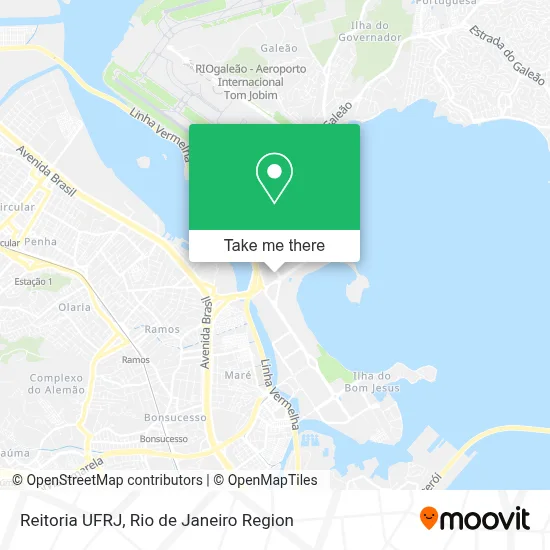 Reitoria UFRJ map