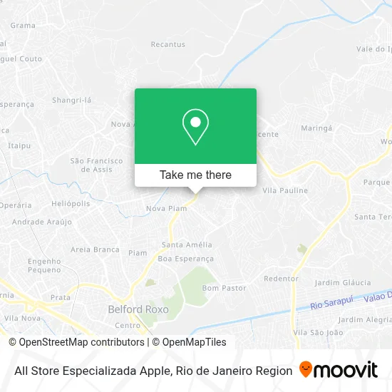 All Store Especializada Apple map