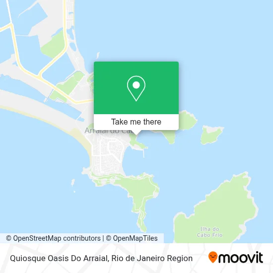 Quiosque Oasis Do Arraial map