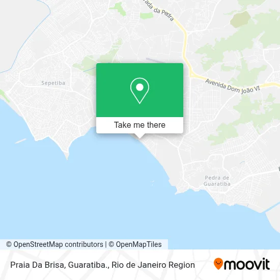 Praia Da Brisa, Guaratiba. map