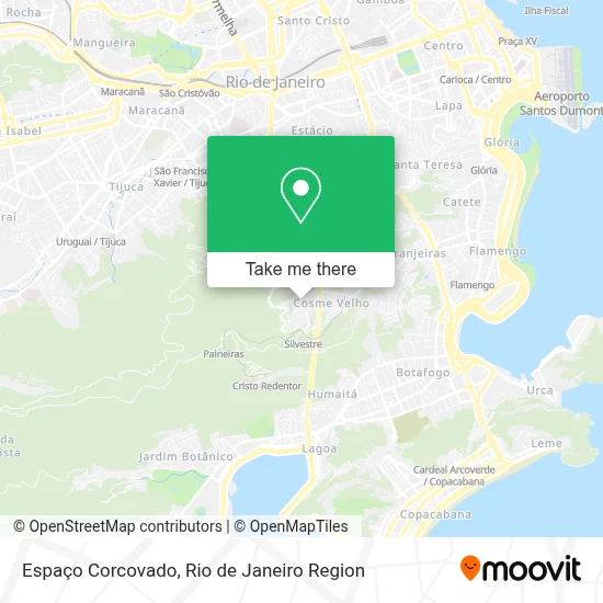 Espaço Corcovado map