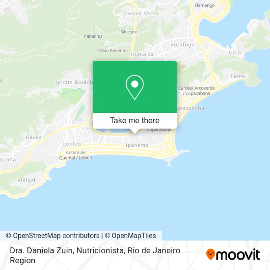 Dra. Daniela Zuin, Nutricionista map