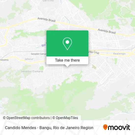 Candido Mendes - Bangu map