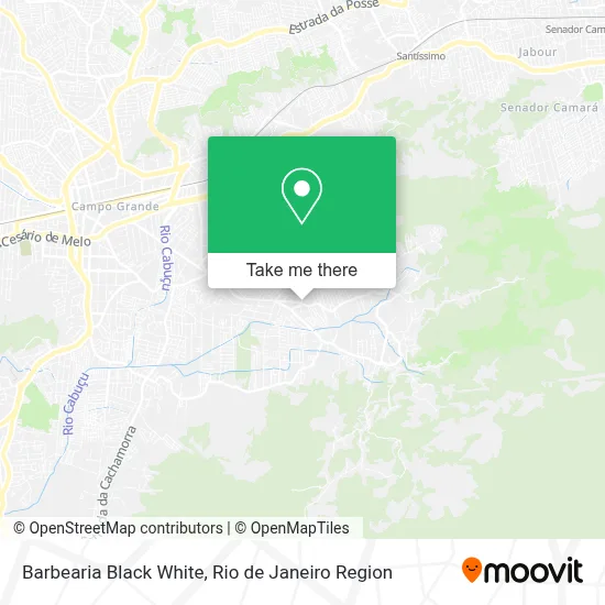 Barbearia Black White map