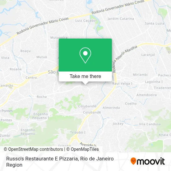 Russo's Restaurante E Pizzaria map