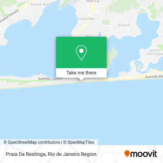 Praia Da Restinga map
