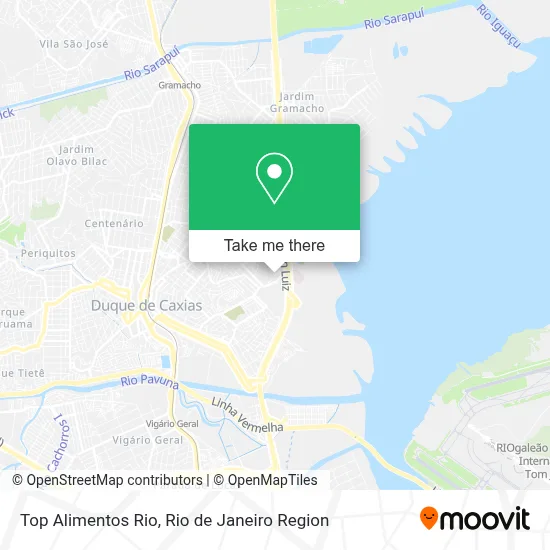 Top Alimentos Rio map