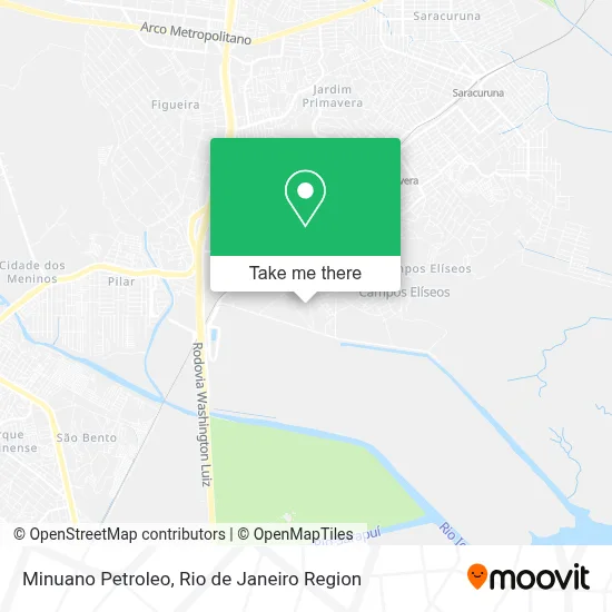 Minuano Petroleo map