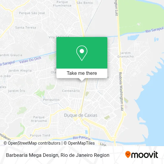 Barbearia Mega Design map