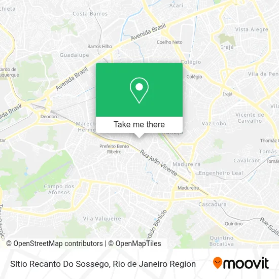 Sítio Recanto Do Sossego map