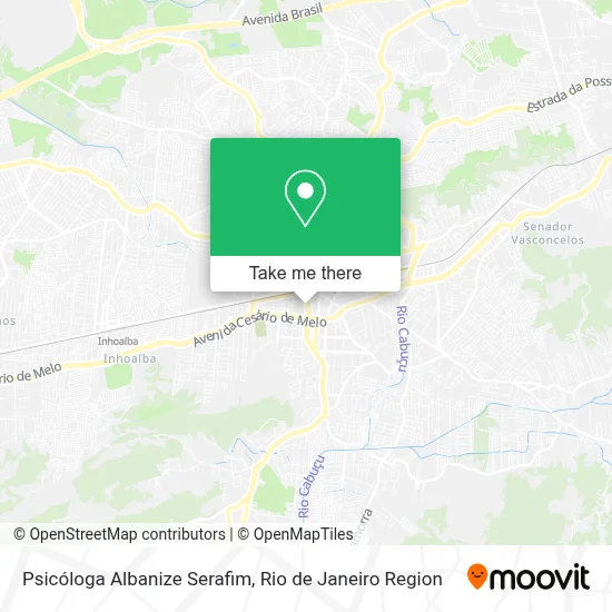 Psicóloga Albanize Serafim map