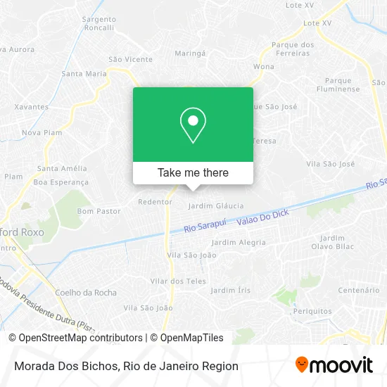 Morada Dos Bichos map