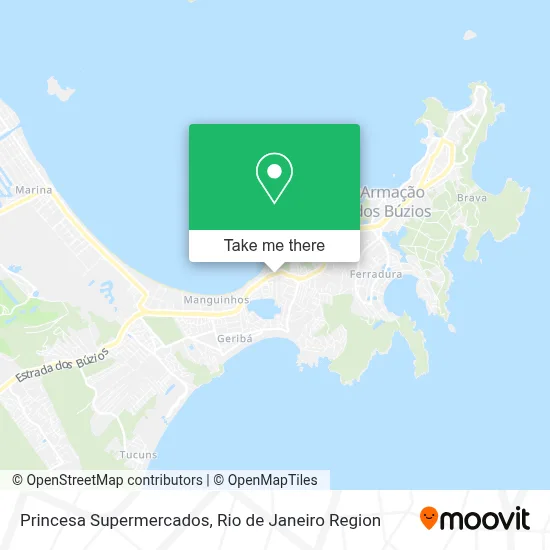 Princesa Supermercados map