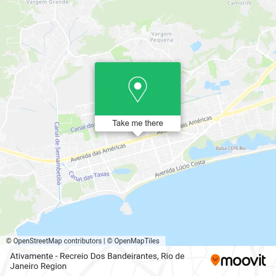 Ativamente - Recreio  Dos Bandeirantes map