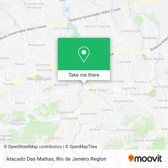 Atacado Das Malhas map