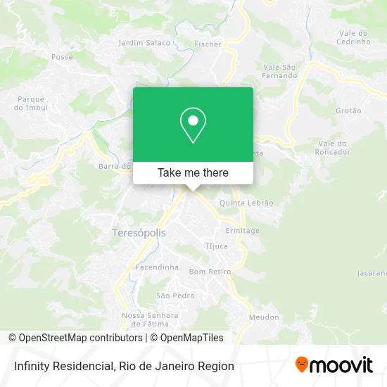 Infinity Residencial map