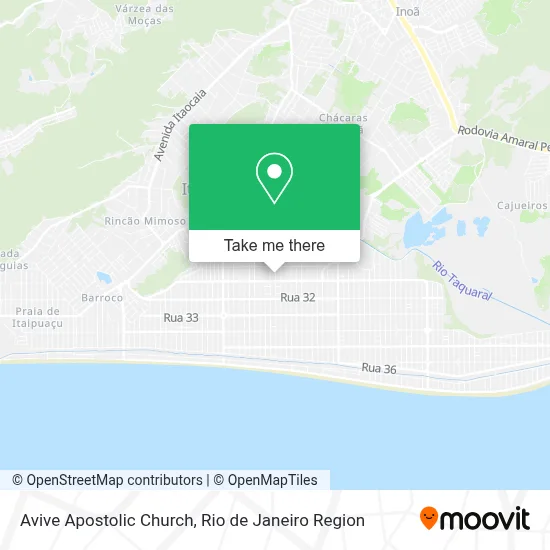 Avive Apostolic Church map