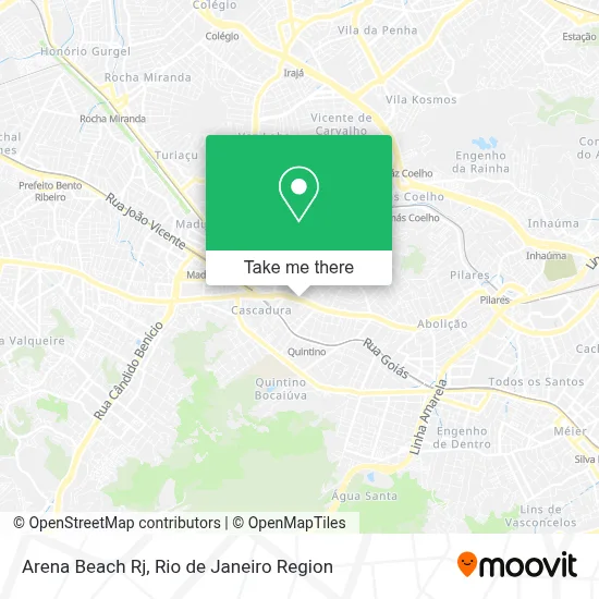 Arena Beach Rj map