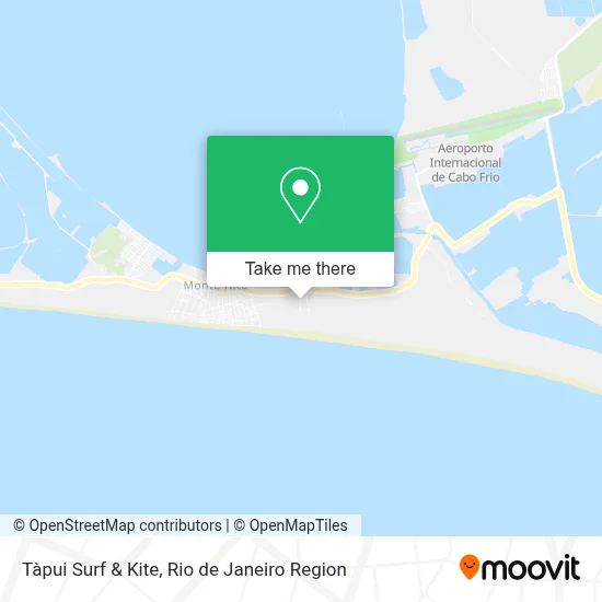 Tàpui Surf & Kite map