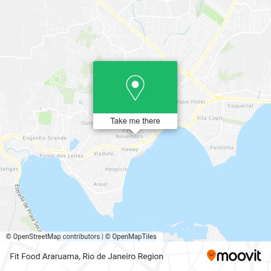 Fit Food Araruama map
