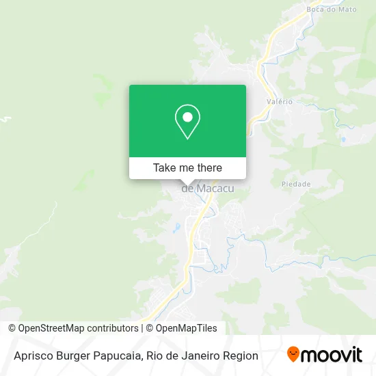 Aprisco Burger  Papucaia map