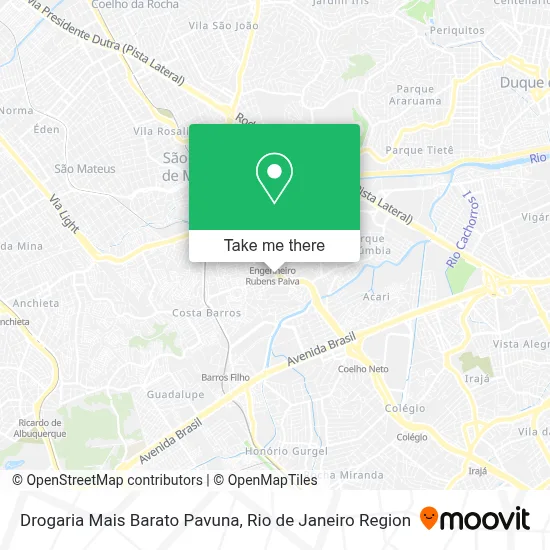 Drogaria Mais Barato Pavuna map
