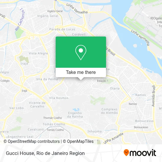 Gucci House map