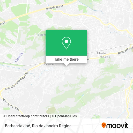 Barbearia Jaé map