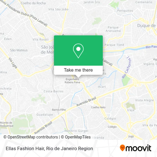 Ellas Fashion Hair map