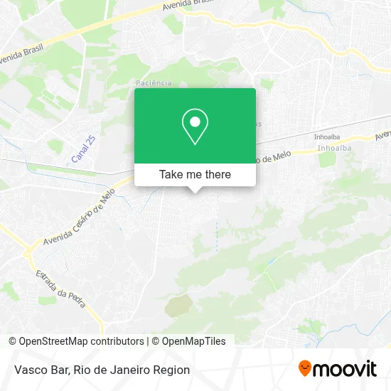 Vasco Bar map