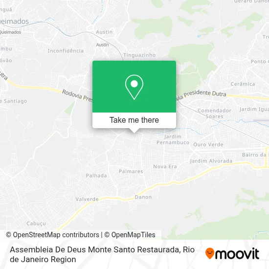 Assembleia De Deus Monte Santo Restaurada map