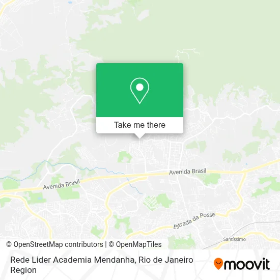 Rede Lider Academia Mendanha map