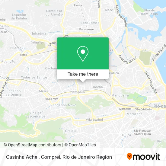 Casinha Achei, Comprei map