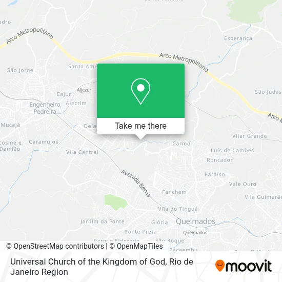 Igreja Universal Do Reino De Deus map